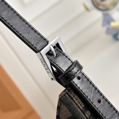 Fendi Zucca Canvas Shoulder Bag (T) — 5