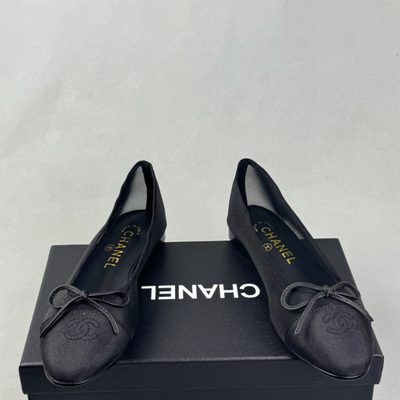 Chanel Black Mesh Ballet Flats — 4