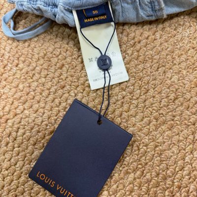 Louis Vuitton Embroidered Signature Chambray Shorts — 8