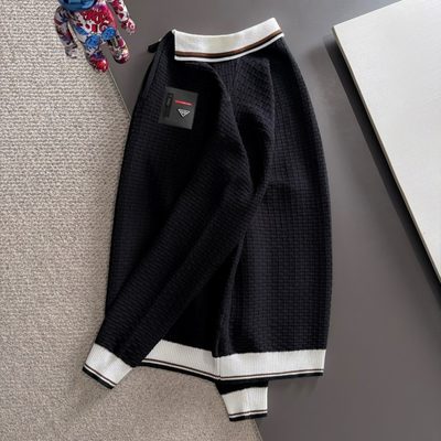 Prada long-sleeve knit polo sweater — 7