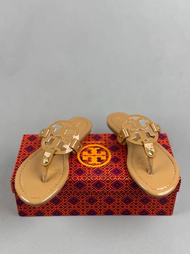 Tory Burch Miller Patent Leather Flip Flop Sandals — 4