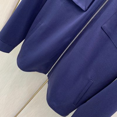 Loro Piana black zip-through overshirt and matching drawstring trousers set — 7