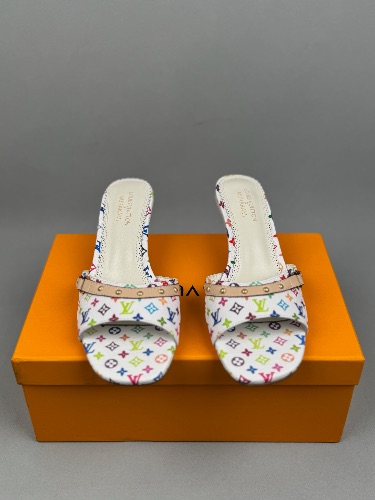 Louis Vuitton x TM 6AM Hill Sandals in white — 3