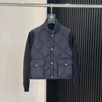 Moncler Diamond Quilted Padded Wool Cardigan