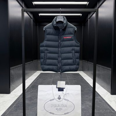Prada Linea Rossa puffer vest — 3