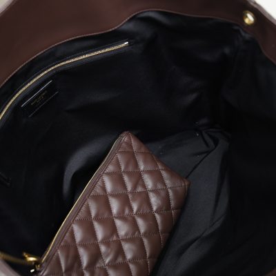 Saint Laurent Icare Medium Quilted Leather Tote — 6