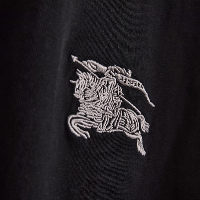 Burberry black cotton crew-neck T-shirt — 4