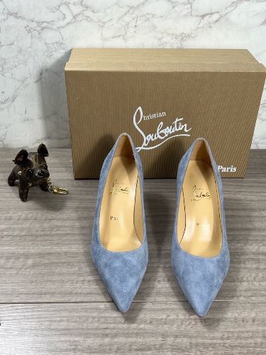 Christian Louboutin Tempete suede Kate 85 pumps — 3