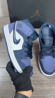 Nike Air Jordan 1 Mid Obsidian Sanded Purple sneakers — 5