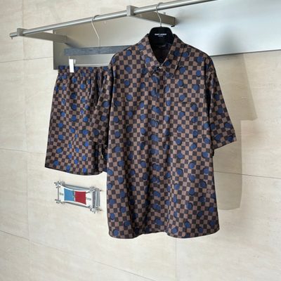 Louis Vuitton Damier Silk Short-Sleeved Shirt — 4