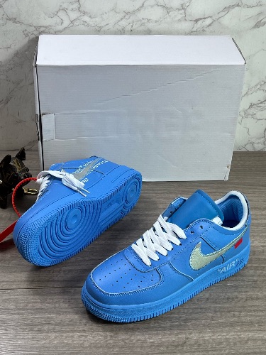 Nike Air Force 1 Low Off-White MCA University Blue sneakers — 4