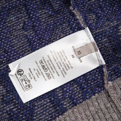 Dior Oblique Sweater in Blue Wool Jacquard — 8