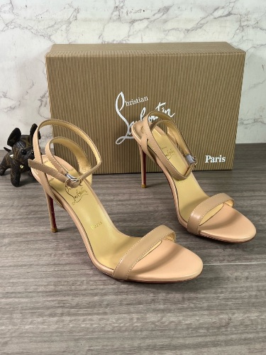 Christian Louboutin Loubigirl blush leather sandals — 4