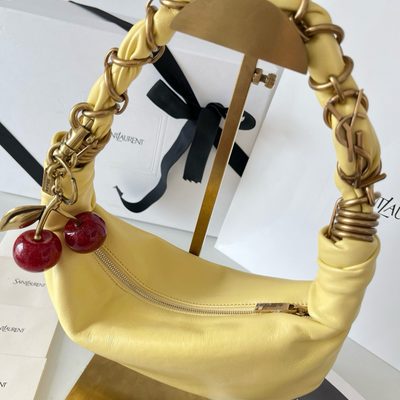 Saint Laurent Amalia Suede Hobo Bag — 3