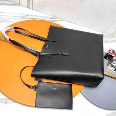 Saint Laurent North/South leather tote — 3