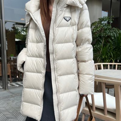 Prada hooded down puffer jacket — 5