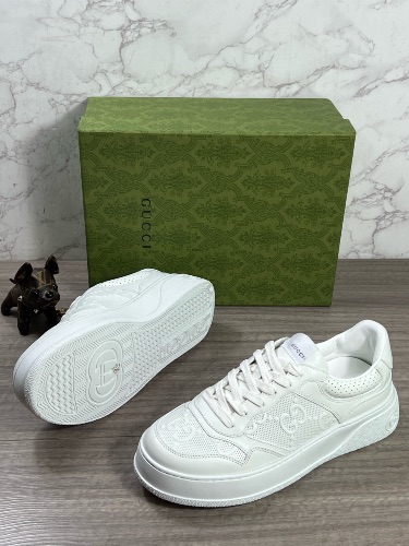 Gucci white leather chunky sneakers — 4