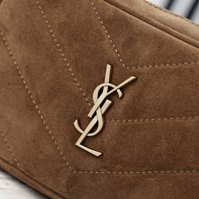 Saint Laurent Loulou Medium Suede Camera Bag — 4