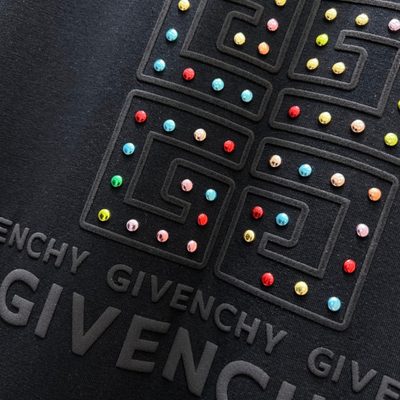 Givenchy stud-embellished logo cotton T-shirt — 7