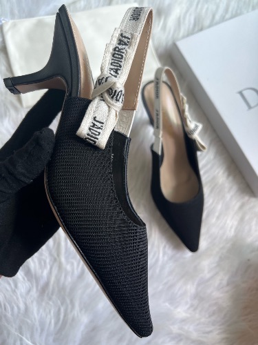 Dior J'Adior slingback pumps in technical fabric — 4
