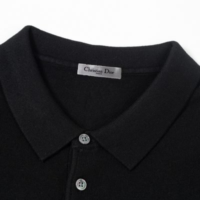 Dior long-sleeve knit polo sweater — 4