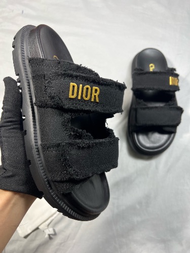 Dior Dioract black cloth sandals — 4