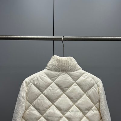 Moncler Cotton Blend Padded Zip-Up Cardigan — 8