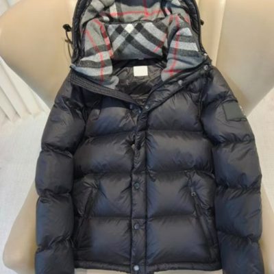 Burberry Halsby Hooded Check Down Jacket — 3
