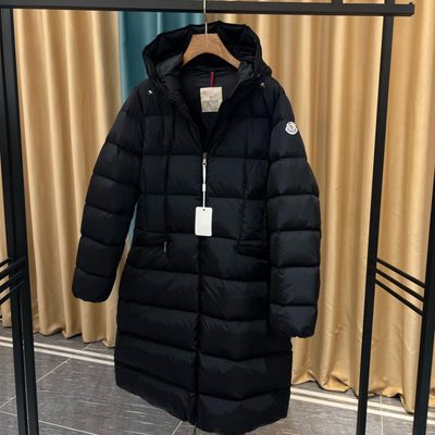 Moncler Cavettaz Hooded Long Down Jacket — 5