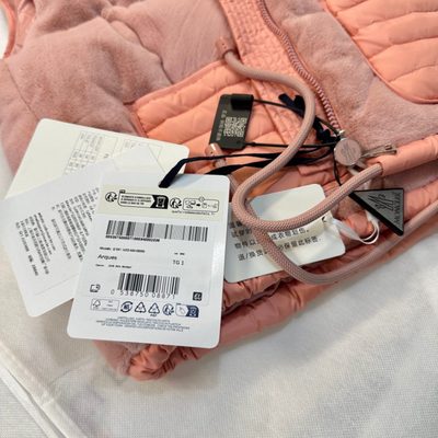 Moncler Arques Velvet Down Vest in a pink — 9
