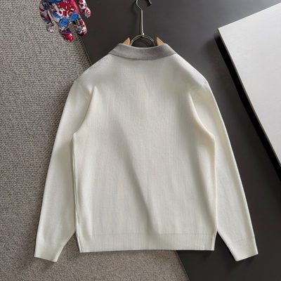 Dior  long-sleeve knit polo sweater — 9