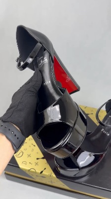 Christian Louboutin Sandaloo 130 mm platform sandals in black — 5