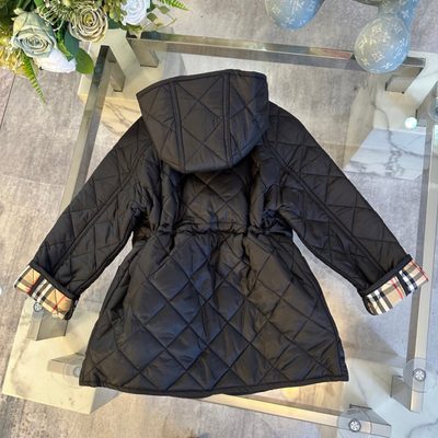 Burberry Kids Quilted Hooded Parka — 9