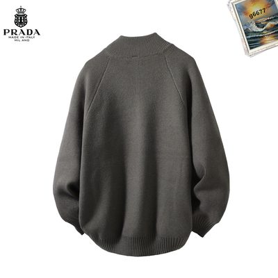 Prada knitted zip-up cardigan — 4