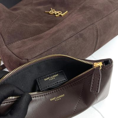 Saint Laurent Jamie Shopping quilted suede tote bag — 9