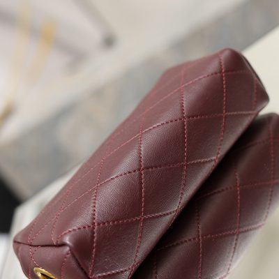 Saint Laurent Cassandre Bijou quilted textured-leather pouch — 9