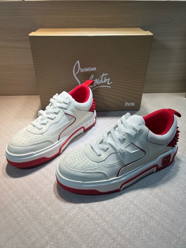 Christian Louboutin Astroloubi White Loubi leather sneakers — 3