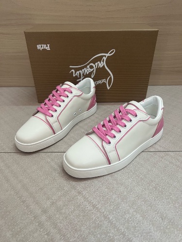 Christian Louboutin Fun Vieira white leather sneakers — 3