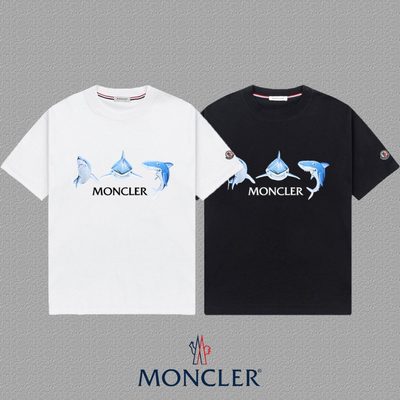 Moncler Enfant shark-motif cotton T-shirt — 3