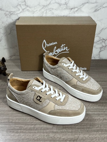 Christian Louboutin Happyrui leather-trimmed sneakers — 4