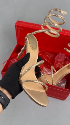 Rene Caovilla Cleo embellished satin sandals — 5