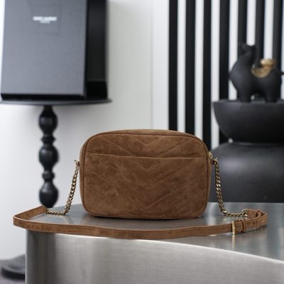 Saint Laurent Loulou Medium Suede Camera Bag — 4