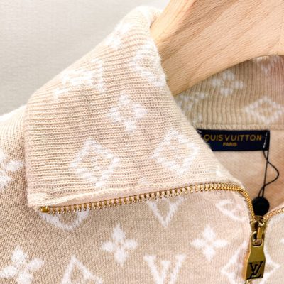 Louis Vuitton Ribbed Wool Half-Zip Jumper — 10
