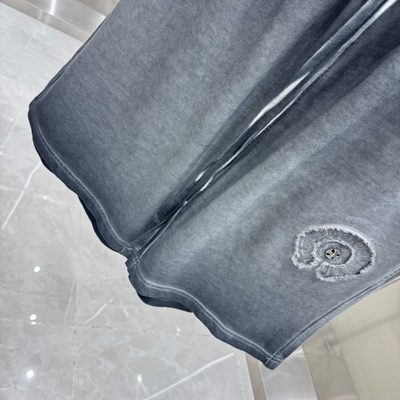 Chrome Hearts grey cotton shorts — 9
