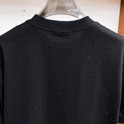 Balenciaga rhinestone-embellished white crewneck T-shirt — 8