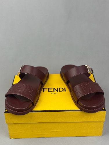 Fendi sandals Feel Bordeaux — 4