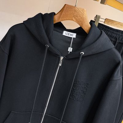 LOEWE zip-up hoodie and matching sweatpants set — 4
