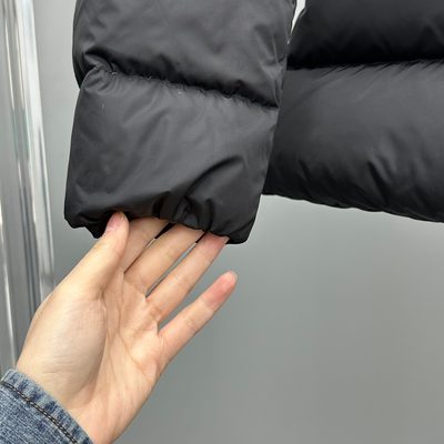 Moncler Avoce Hooded Short Down Jacket — 5