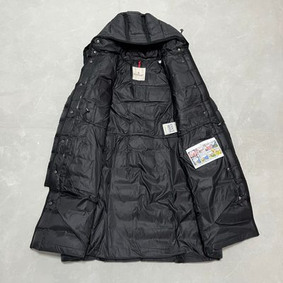 Moncler Hermine Long Down Jacket — 5