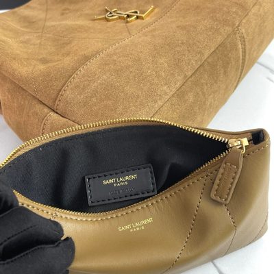 Saint Laurent Jamie Shopping quilted suede tote bag — 9